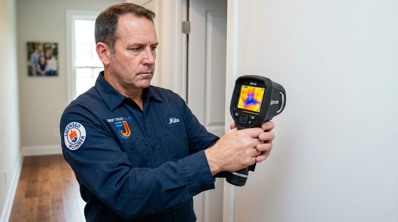 Thermal imaging leak detection by Johns Plumbing LLC in Glen Head